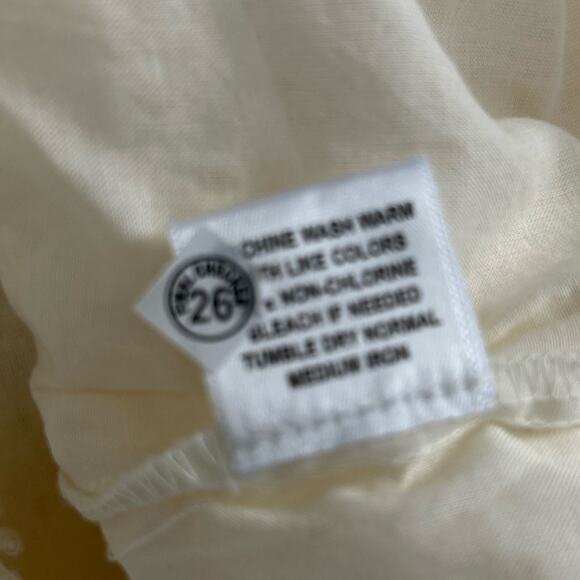 Jennifer & Grace NWT Antique White Eyelet Boho Flutter Sleeve Blouse Small - Picture 13 of 15